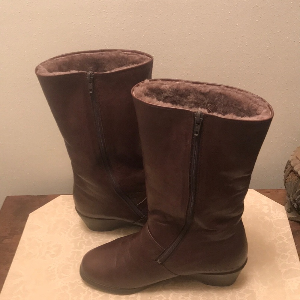 SALAMANDER Brown German Leather Boots Sz 7